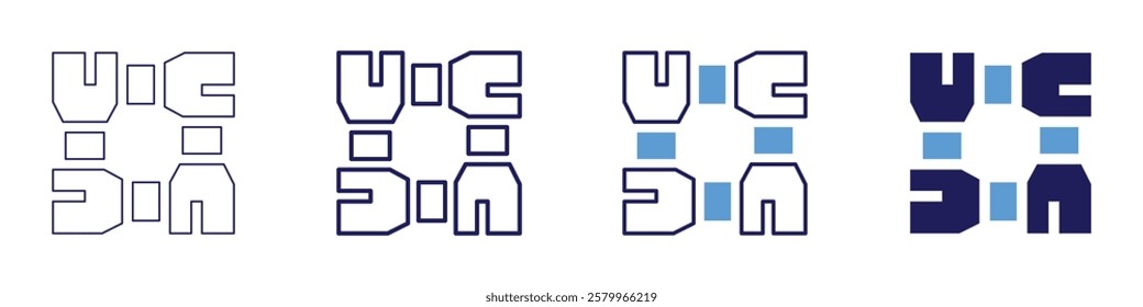 Mutual cooperation icon in 4 different styles. Thin Line, Line, Bold Line, Duotone. Duotone style. Editable stroke.