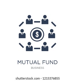 Mutual fund icon. Trendy flat vector Mutual fund icon on white background from Business collection, vector illustration can be use for web and mobile, eps10