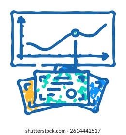 mutual funds financial advisor doodle icon sketch vector. mutual funds financial advisor sign. isolated symbol illustration