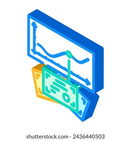 asesor financiero de fondos mutuos vector de icono isométrico. signo de asesor financiero de fondos mutuos. ilustración de símbolo aislado