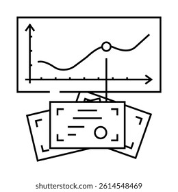 mutual funds financial advisor line icon vector. mutual funds financial advisor sign. isolated contour symbol black illustration