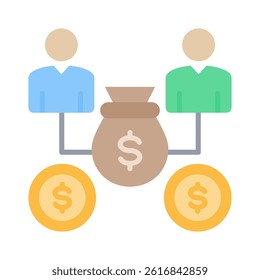 Mutual Funds Icon Element for Design