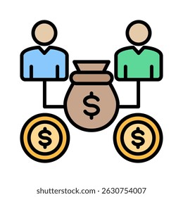 Mutual Funds Icon Element for Design