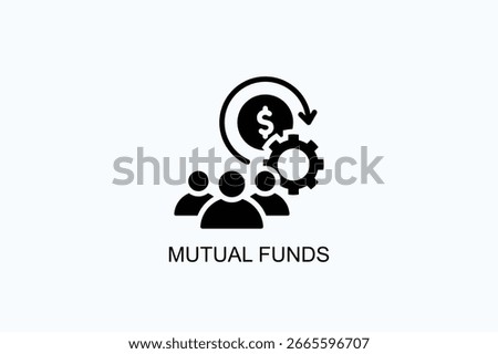 Mutual Funds Icon Or Logo Isolated Vector Illustration