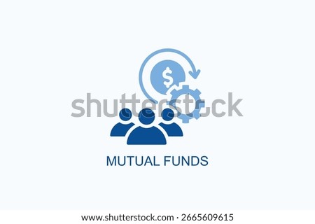 Mutual Funds Icon Or Logo Isolated Vector Illustration
