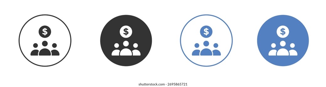 Mutual funds icon vector. Logo Template illustration design