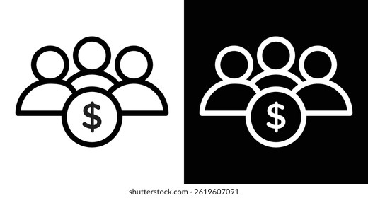 Mutual funds icon Vector symbol in trendy flat style