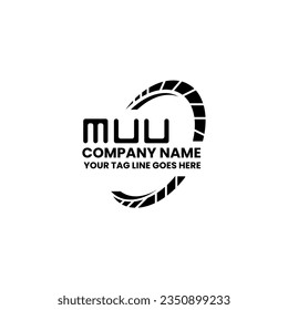 MUU letter logo creative design with vector graphic, MUU simple and modern logo. MUU luxurious alphabet design  