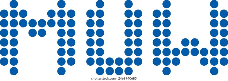 MUW Dot logo design, icon, symbol, vector file