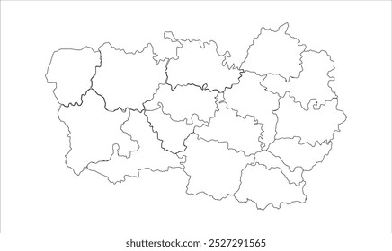 Muzaffarpur district map outline, MuzaffarpurDistrict, Bihar State, Republic of India, Government of Bihar, Indian territory, Eastern India, politics, village, tourism