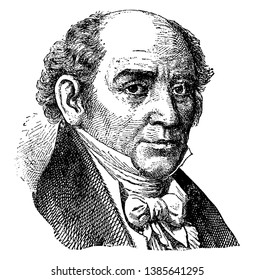 Muzio Clemente, 1752-1832, fue compositor, pianista, editor de música, editor y fabricante de piano, dibujo de líneas antiguas o ilustración de grabado