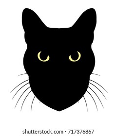 Muzzle of a cat, icon