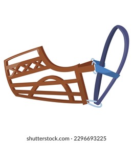 A muzzle for a dog. vector illustration on a white background.