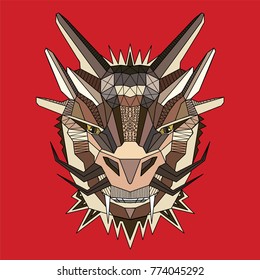 Muzzle Dragon Vector Illustration Stock Vector (Royalty Free) 774045292 ...