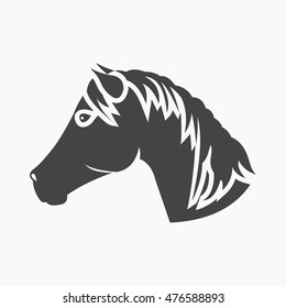 Muzzle horse icon cartoon. Singe western icon from the wild west set.