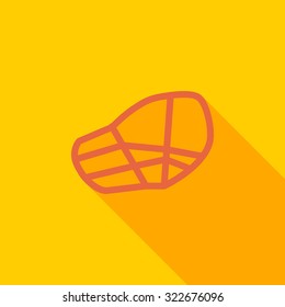 Muzzle icon. Flat vector related icon for web and mobile applications. It can be used as - logo, pictogram, icon, infographic element. Vector Illustration. 