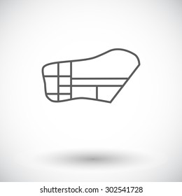 Muzzle icon. Thin line flat vector related icon for web and mobile applications. It can be used as - logo, pictogram, icon, infographic element. Vector Illustration. 