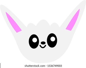 muzzle of a llama on a white background gray animal with a lovely smile