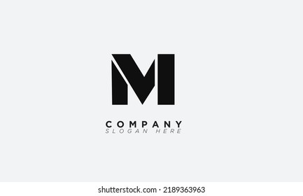 Mv Alphabet Letters Initials Monogram Logo Stock Vector (Royalty Free ...