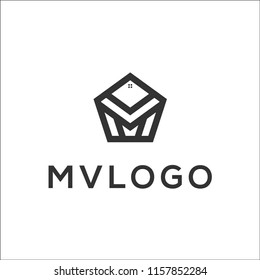 MV HOUSE LOGO DESIGN INSPIRATION