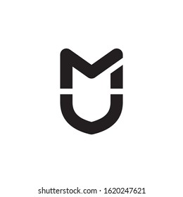 MV initial letter logo template vector icon design