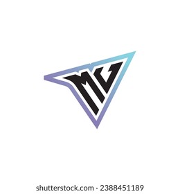 combinación de letras MV compatibilidad con logotipos o logotipo inicial de juegos como diseño de concepto inspirador
