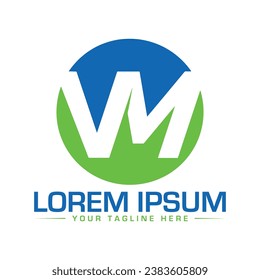 MV Letter Logo Design Unique Modern and Creative logo design