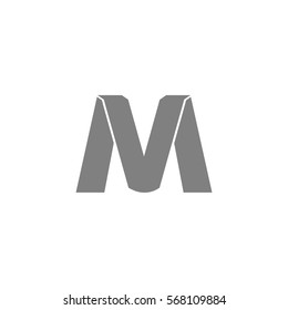 mv letter vector logo