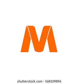 mv letter vector logo