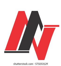 mv letter vector logo