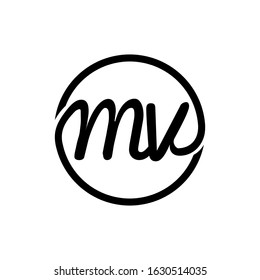MV Logo can be used for company, icon, and others.