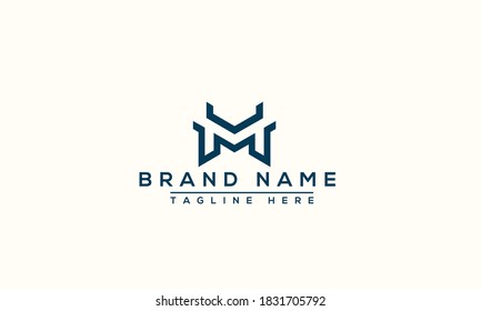 Mv Logo Design Template Vector Graphic Stock Vector (Royalty Free ...