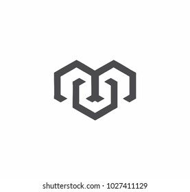 mv, nvn, mu initials company logo