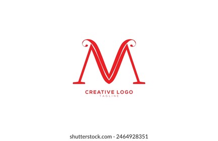 MV VM Abstract initial monogram letter alphabet logo design