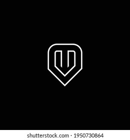 MV o VM abstract sobresaliente negocio profesional impresionante marca artística empresa de diferentes colores ilustración logo
