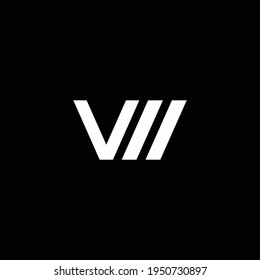 MV or VM abstract outstanding professional business awesome artistic branding company different colors illustration logo