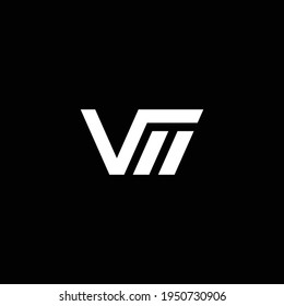 MV or VM abstract outstanding professional business awesome artistic branding company different colors illustration logo