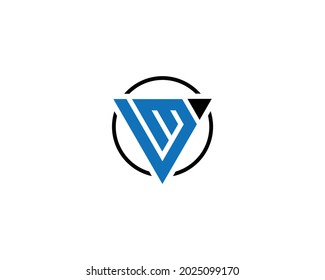 Plantilla De Vector De Diseño De Iconos Y Logotipo De Letra MV Y VM.