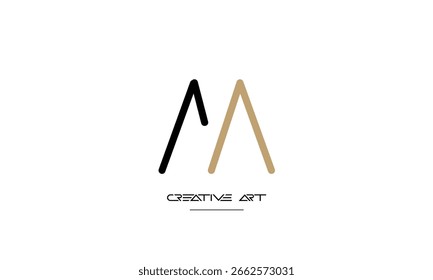 MV, VM, M, V letras abstractas logo monograma