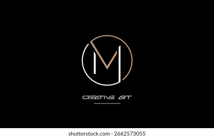 MV, VM, M, V abstract letters logo monogram