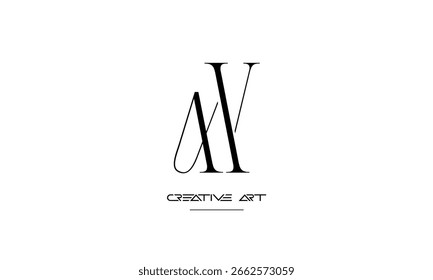 MV, VM, M, V letras abstractas logo monograma
