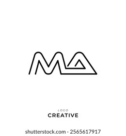 MVA, MA Creative Latter Logo Design Branding Logo Design. Creative Logo. Template. Vector illustration. Modern Design. Monogram Design. Brand Identity. Company Logo.