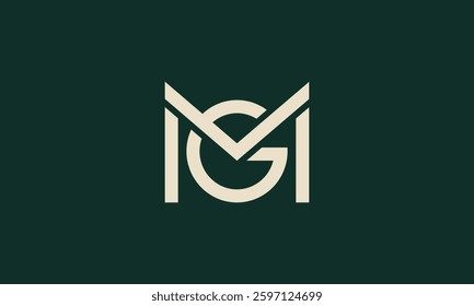 MVG or VMG monogram logo design