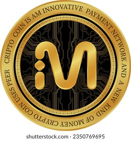 mvl cryptocurrency images on abstract background. 3d illustrations.