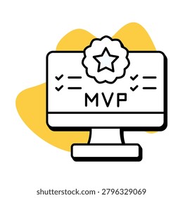 MVP Development Illustration for Minimum Viable Product Strategy