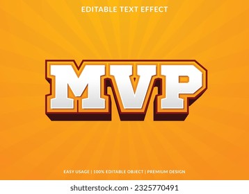 mvp editable text effect template with abstract background use for business brand and logo