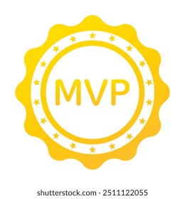 MVP-Medaille. Spiel, wertvollster Spieler des Spiels, Leistung, Sterne, Spiel, Spieler, esports, cyber, VR, virtuelle Realität, AR, metaverse, Ziel, online, Team, Crew, Squad, Sieg, Triumph, Trophäe