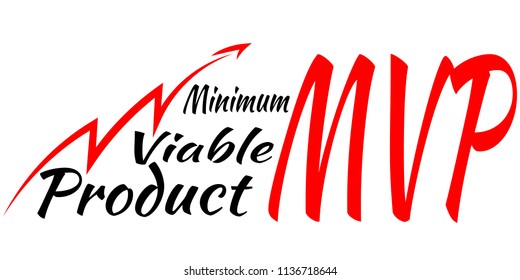 MVP - Minimum Viable Product. Business Vector Icon.