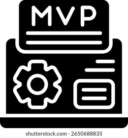 MVP Modern Black Icon Design