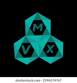 MVX creative minimalist letter logo. MVX unique vector initials alphabet letter logo design
